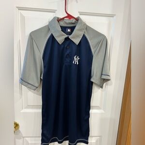 Genuine Merchandise Blue and Gray Jersey with NY Logo embroidered sporty casual